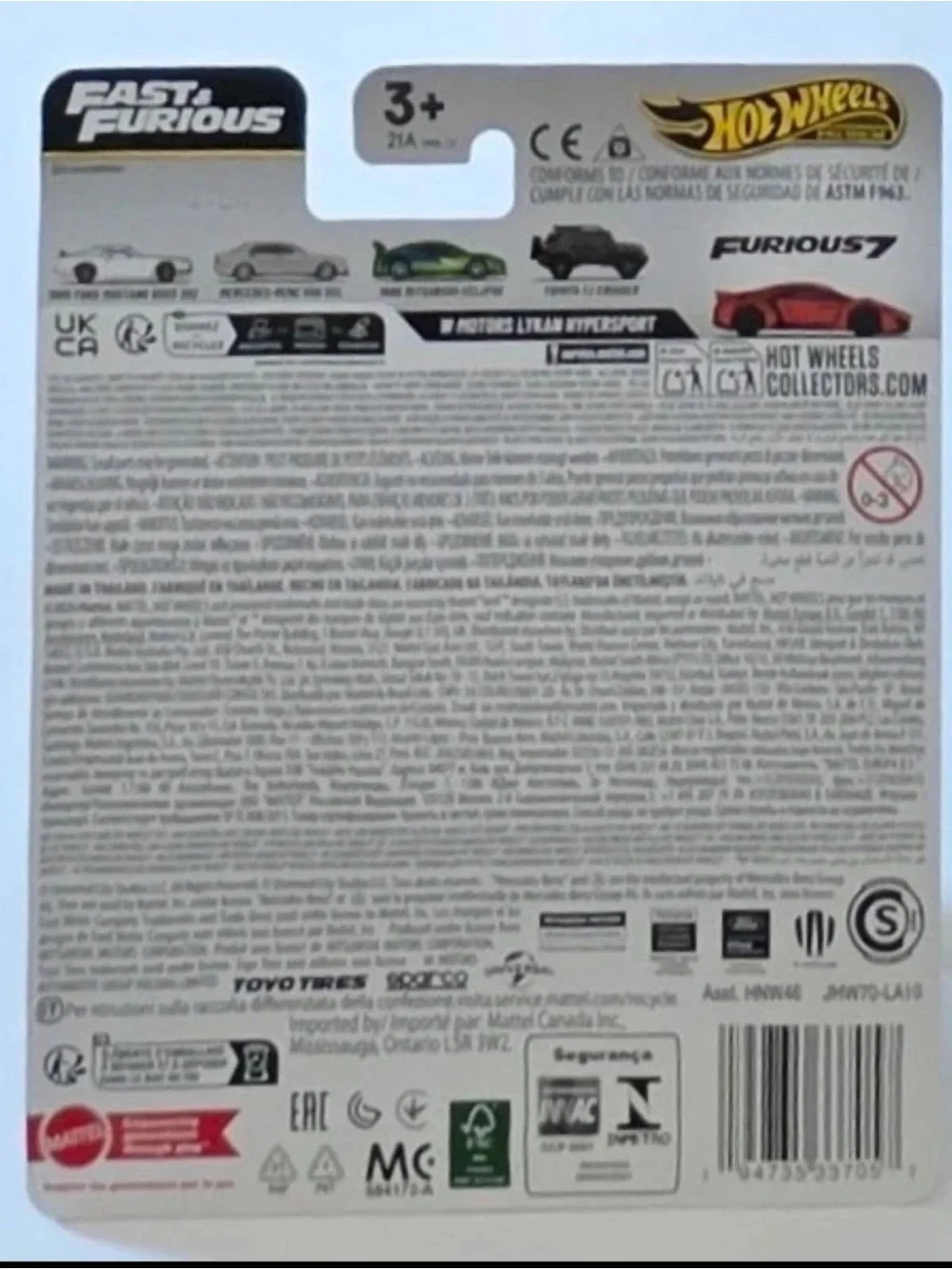 Hot Wheels Fast & Furious W Motors Lykan Hypersport